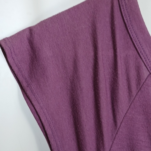 (#330) Woman's Love Me Kiss Me Purple Wrap Over Front Top Size Small - Picture 16 of 16